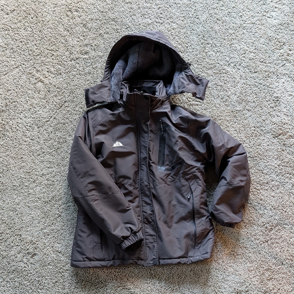 Women's Gray Waterproof Ski & Snow Jacket Size: S